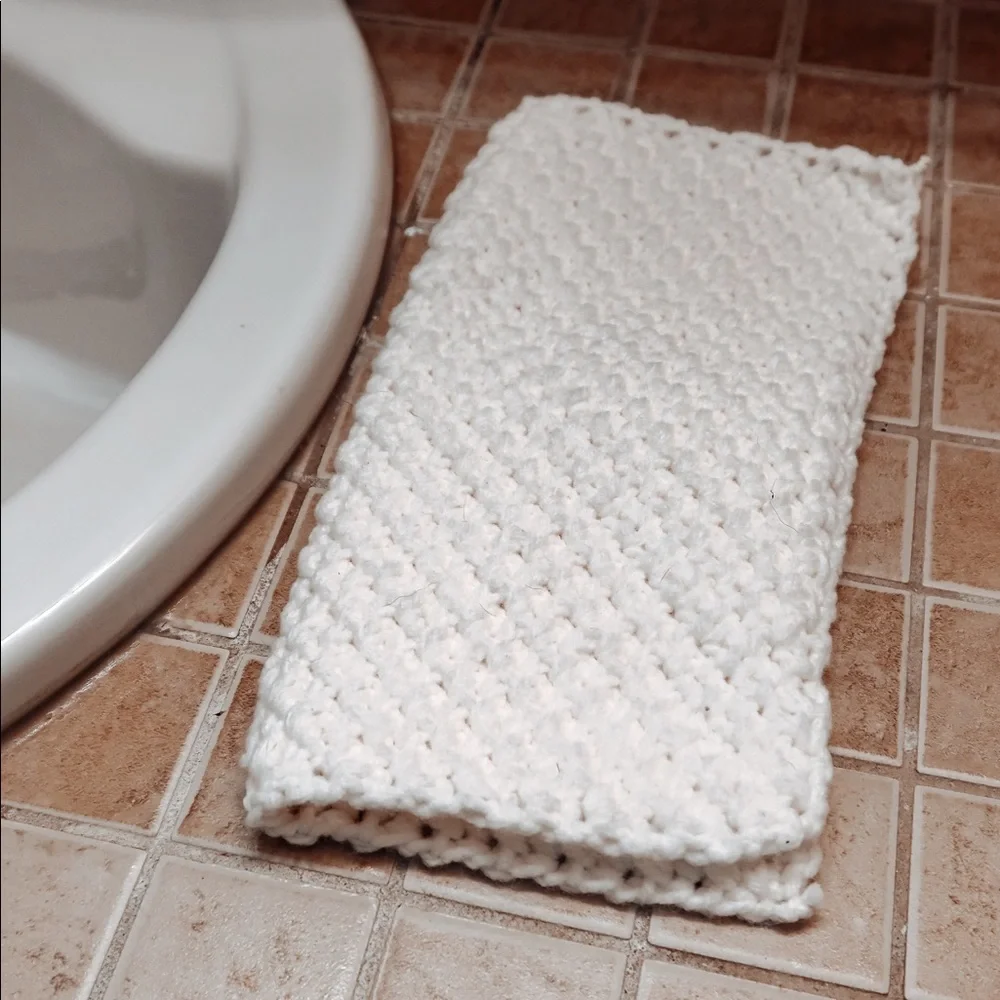 100% Cotton Kitchen/Bath Washcloth Hand Crocheted